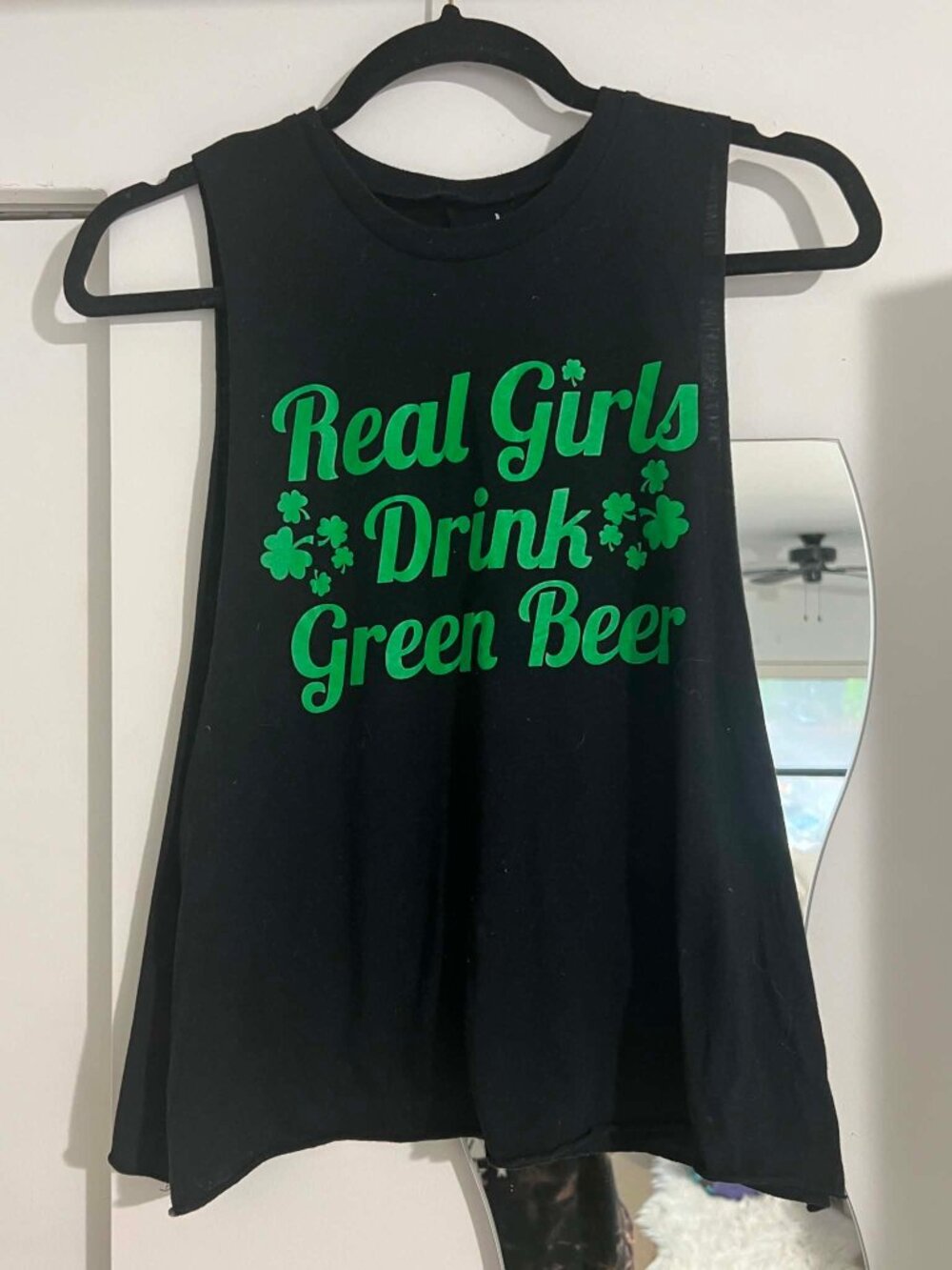 Vintage Y2K graphic swing tank, large